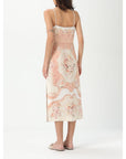 Twinset Multicolor Linen Casual Dress