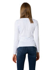 Armani Exchange White Cotton Long Sleeve T-Shirt
