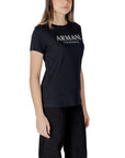 Armani Exchange Black Cotton Long Sleeve T-Shirt