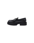 Armani Exchange Black Leather Platform Pumps