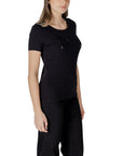 EA7 Emporio Armani Black Cotton T-Shirt