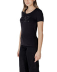 EA7 Emporio Armani Black Cotton T-Shirt