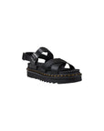 Dr. Martens Black Leather Flat Sandals