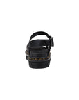 Dr. Martens Black Leather Flat Sandals