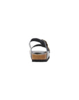 Birkenstock Gray Leather Flat Sandals