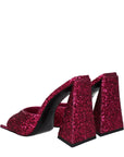 The Attico Pink Plastic Platform Sandals