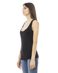 Just Cavalli Black Viscose Women Top