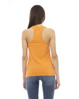 Just Cavalli Orange Viscose Women's Top