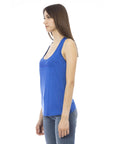 Just Cavalli Blue Viscose Women Top