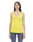 Just Cavalli Yellow Viscose Women Top
