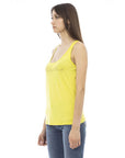 Just Cavalli Yellow Viscose Women Top