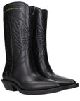 Christian Dior Black Cotton Boots
