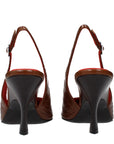 Stella McCartney Brown Leather High Heel Pumps