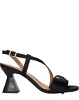Ganni Black Fabric Platform Sandals