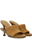 Jacquemus Brown Leather Stiletto Heel Sandals