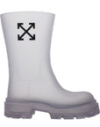 Off-White Transparent Pvc Ankle Boots