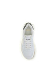 Saint Laurent White Calf Leather Bos Taurus Low Top Sneakers