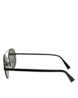 Dolce & Gabbana Matte Black Steel Frame Gray Lens Sunglasses
