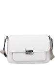 Michael Kors White Leather Crossbody Bag