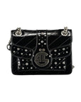Gaelle Paris Black Polyurethane Women Shoulder Bag