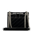 Gaelle Paris Black Polyurethane Women Shoulder Bag