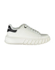 Gaelle Paris White Polyurethane Women Sneaker