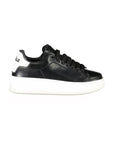 Gaelle Paris Black Polyurethane Women Sneaker