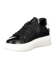 Gaelle Paris Black Polyurethane Women Sneaker