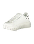 Gaelle Paris White Polyurethane Women Sneaker