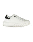 Gaelle Paris White Polyurethane Women Sneaker