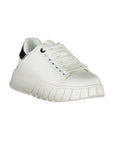 Gaelle Paris White Polyurethane Women Sneaker