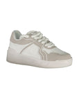 Gaelle Paris Bianco Polyurethane Women Sneaker