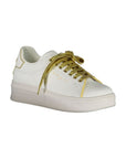 Gaelle Paris Bianco Polyurethane Women Sneaker