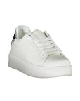 Gaelle Paris Bianco Polyurethane Women Sneaker