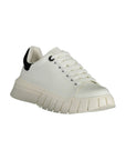 Gaelle Paris White Polyurethane Women Sneaker
