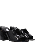 Jimmy Choo Black Leather Platform Sandals