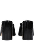 Jimmy Choo Black Leather Platform Sandals