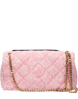 Versace Pink Fabric Shoulder Bag