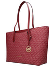Michael Kors Red Fabric Shoulder Bag
