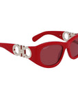 Ferragamo Multicolor Acetate Sunglasses