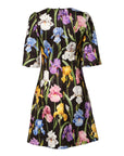 Dolce & Gabbana Black Floral Brocade A-line Mini Dress