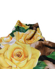 Dolce & Gabbana Multicolor Floral Print Sheath Mini Dress