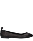 The Attico Black Leather Ballet Flats