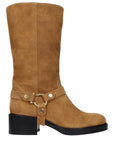 Chloé Brown Leather Ankle Boots