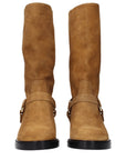 Chloé Brown Leather Ankle Boots