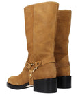 Chloé Brown Leather Ankle Boots