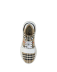 Burberry Beige Cotton Athletic Sneakers