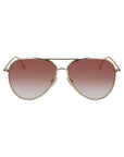 Victoria Beckham Gold Metal Sunglasses