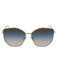 Victoria Beckham Gold Metal Sunglasses