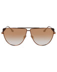 Victoria Beckham Brown Metal Sunglasses